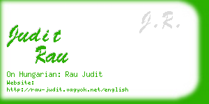 judit rau business card